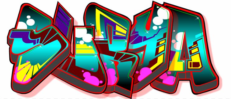 New Design Costum Graffiti Name