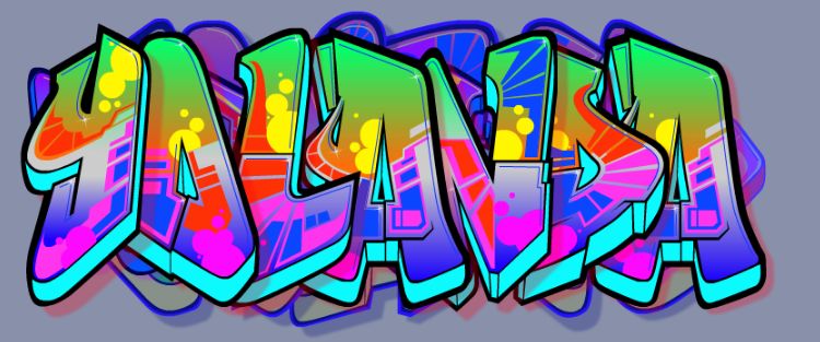 New Design Costum Graffiti Name