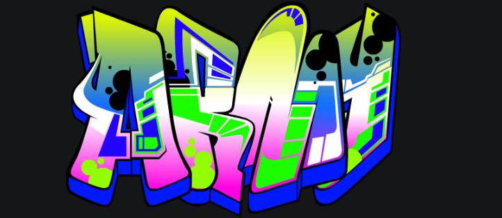 New Design Costum Graffiti Name