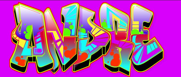 New Design Costum Graffiti Name