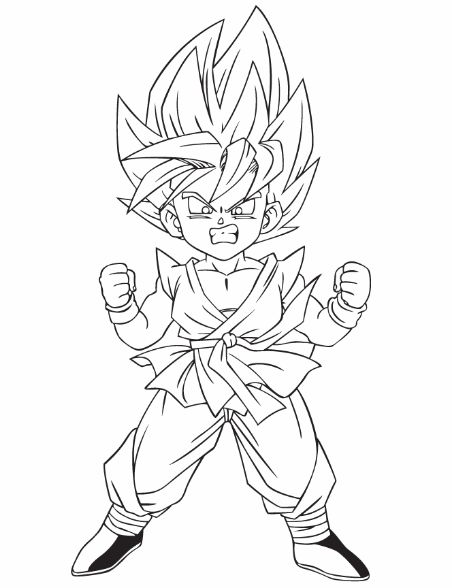 drawing easy goku and friends