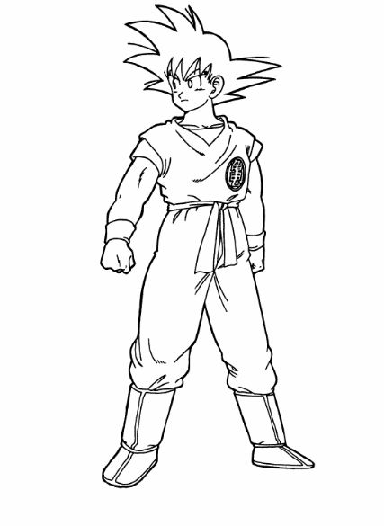 drawing easy goku and friends