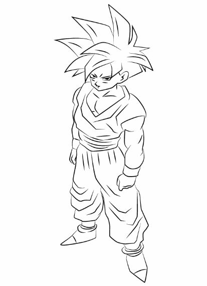 drawing easy goku and friends