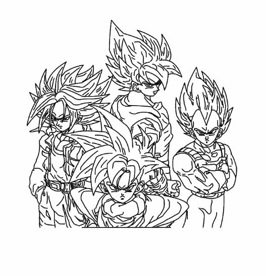 drawing easy goku and friends