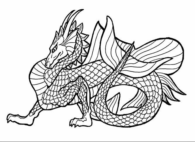 new drawing easy dragon fire